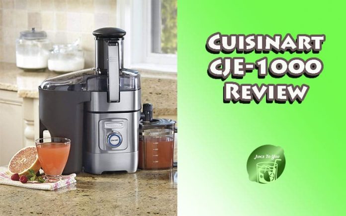 Cuisinart CJE 1000 Review