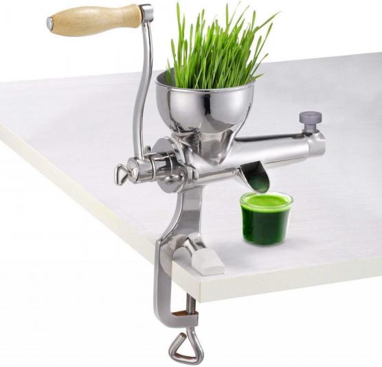Manual wheatgrass juicer