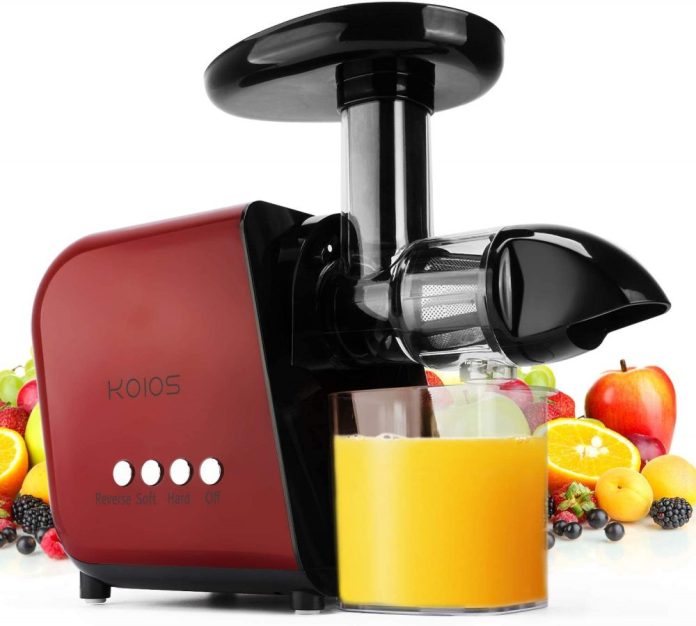 KOIOS Juicer Slow Masticating Juicer Extractor with Reverse Function