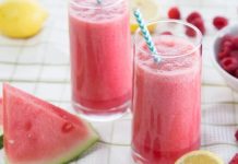 Watermelon and Raspberry Juice
