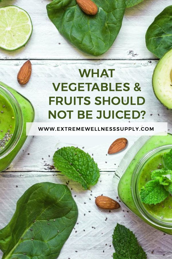 What Vegetables Should Not Be Juiced?