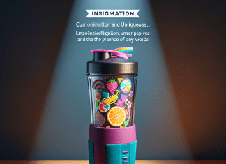 how can you personalize or customize a blender bottle