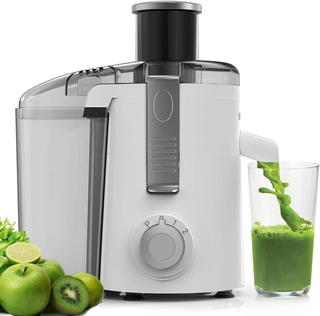 SiFENE Compact Juicer Machine with 2.5 Wide Chute, High-Speed, Easy-to-Use, Space-Saving, Easy Clean  BPA-Free for Juicing Beginners, Satisfying Juice Cravings in No Time