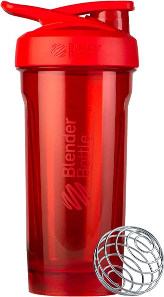 BlenderBottle Strada Shaker Cup Perfect for Protein Shakes and Pre Workout, 28-Ounce, White
