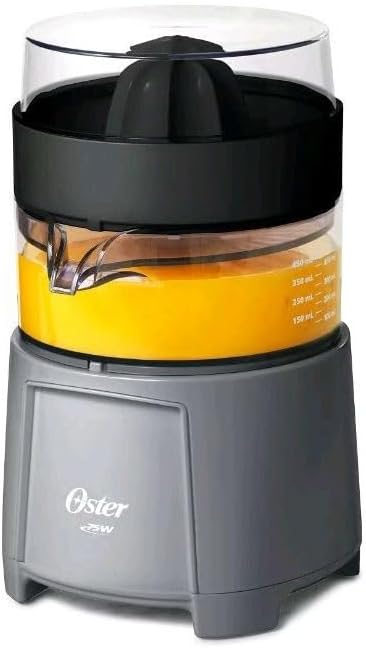 Oster Electric Citrus Juicer, High-Performance Silver 75 Watt Motor Electric Orange Juice Squeezer for Oranges, Lemons, and Limes