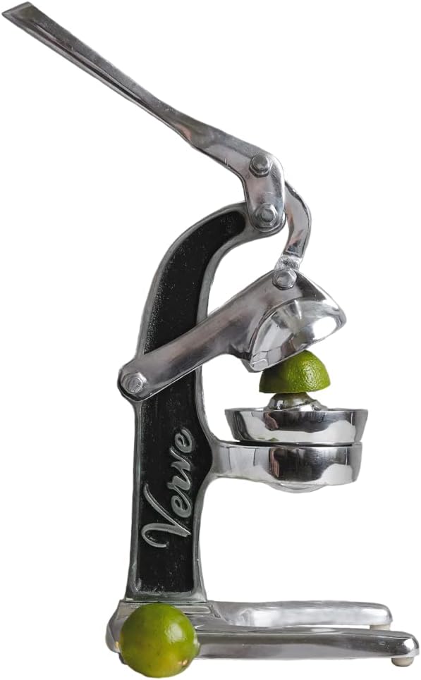 Artisan Crafted Cast Aluminum Professional Grade Manual Hand Press Juicer For Fresh Squeezed Orange, Lemon, Lime, Grapefruit and Citrus Fresh Morning Drinks, or Cooking by Verve CULTURE,Green