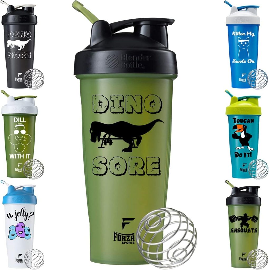 Blender Bottle x Forza Sports Classic 28 oz. Shaker - Dino Sore - Green