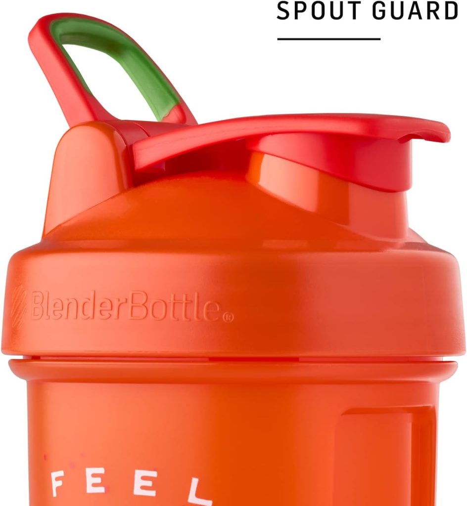 BlenderBottle Just for Fun Classic V2 Shaker Bottle Perfect for Protein Shakes and Pre Workout, 28-Ounce, Feel the Burn