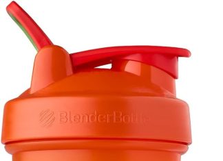 blenderbottle just for fun classic v2 shaker bottle perfect for protein shakes and pre workout 28 ounce feel the burn