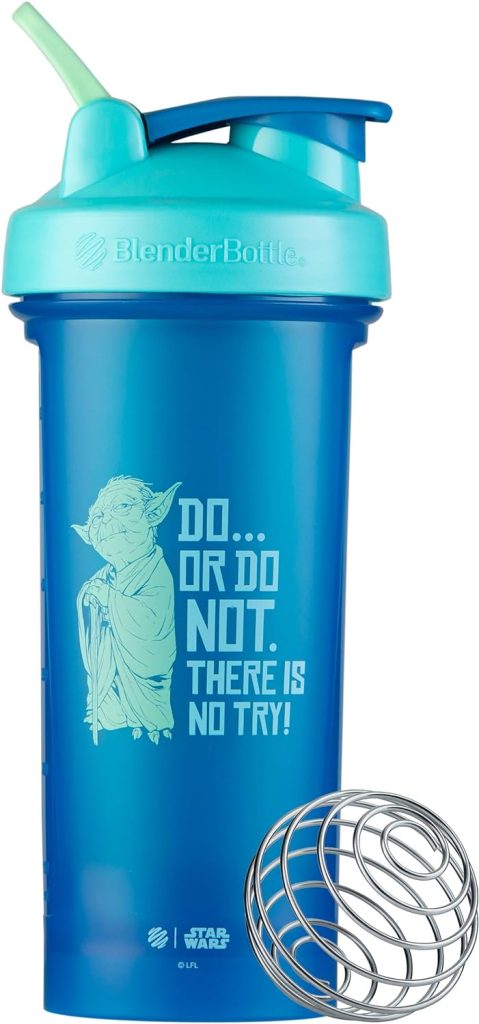 BlenderBottle Star Wars Classic V2 Shaker Bottle Perfect for Protein Shakes and Pre Workout, 28-Ounce, Do… Or Do Not. There Is No Try.