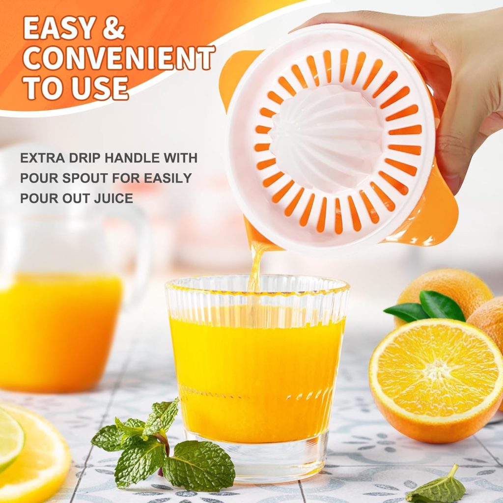 Citrus Juicer, Lemon Squeezer Orange Fruit Manual Hand Juicers with Pouring Spout, 250ml