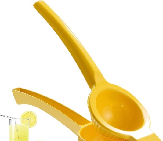 manual juicer citrus lemon squeezer fruit juicer lime press metal professional hand juicer kitchen toolyellow