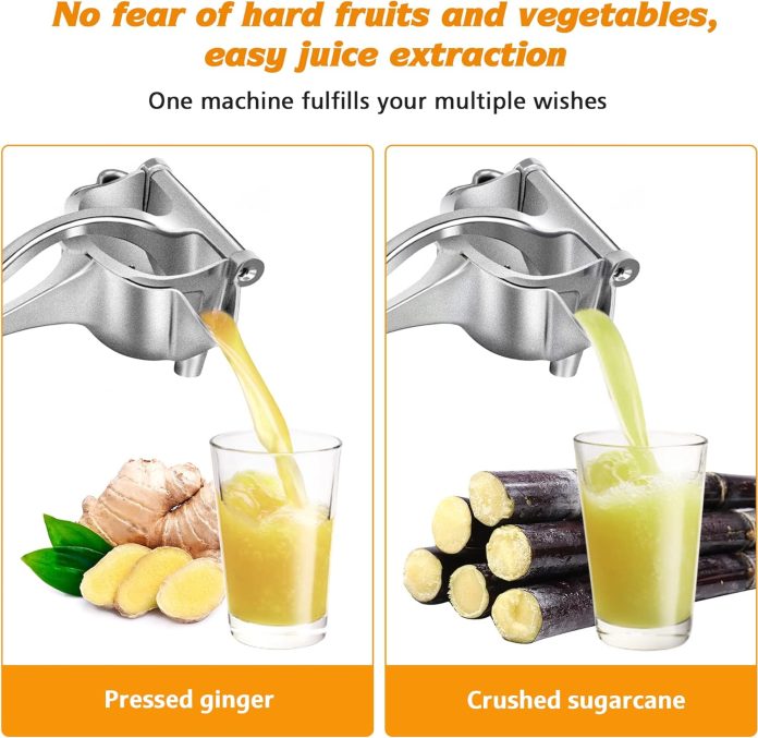 manual juicer fruit juice squeezer detachable heavy duty citrus squeezer extractor tool premium quality metal aluminum a 2