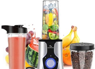 nuovoware portable blender for shakes and smoothies 12 pcs personal size blenders with 6 edge blade 600w smoothie 220oz