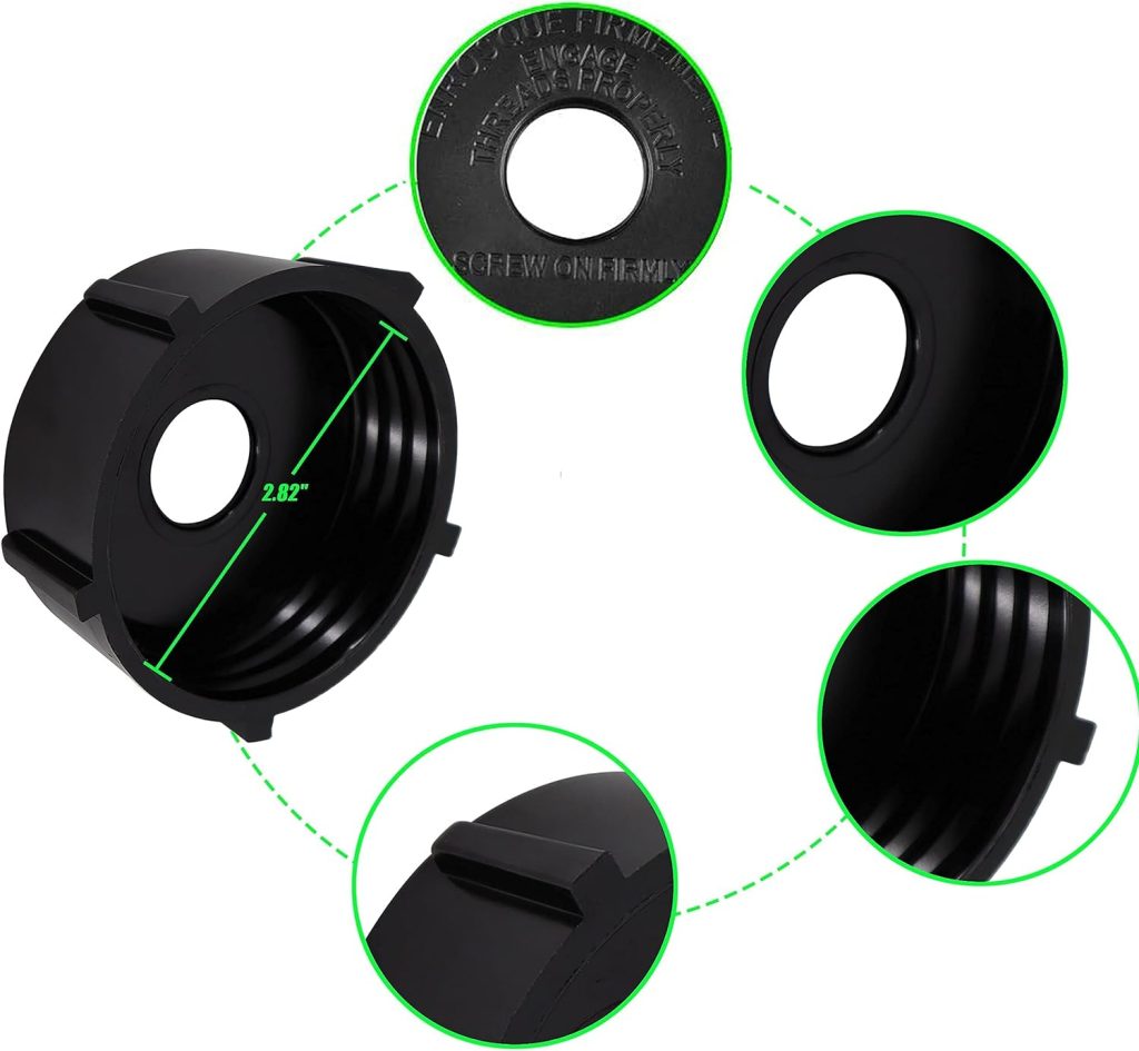 Replacement Parts Compatible with Oster Osterizer Blenders Blade ，4902 Blender Jar Bottom Cap  2 Pcs Rubber Gasket  4 Point Fusion Blade 4961 Blender Accessory Refresh Kit