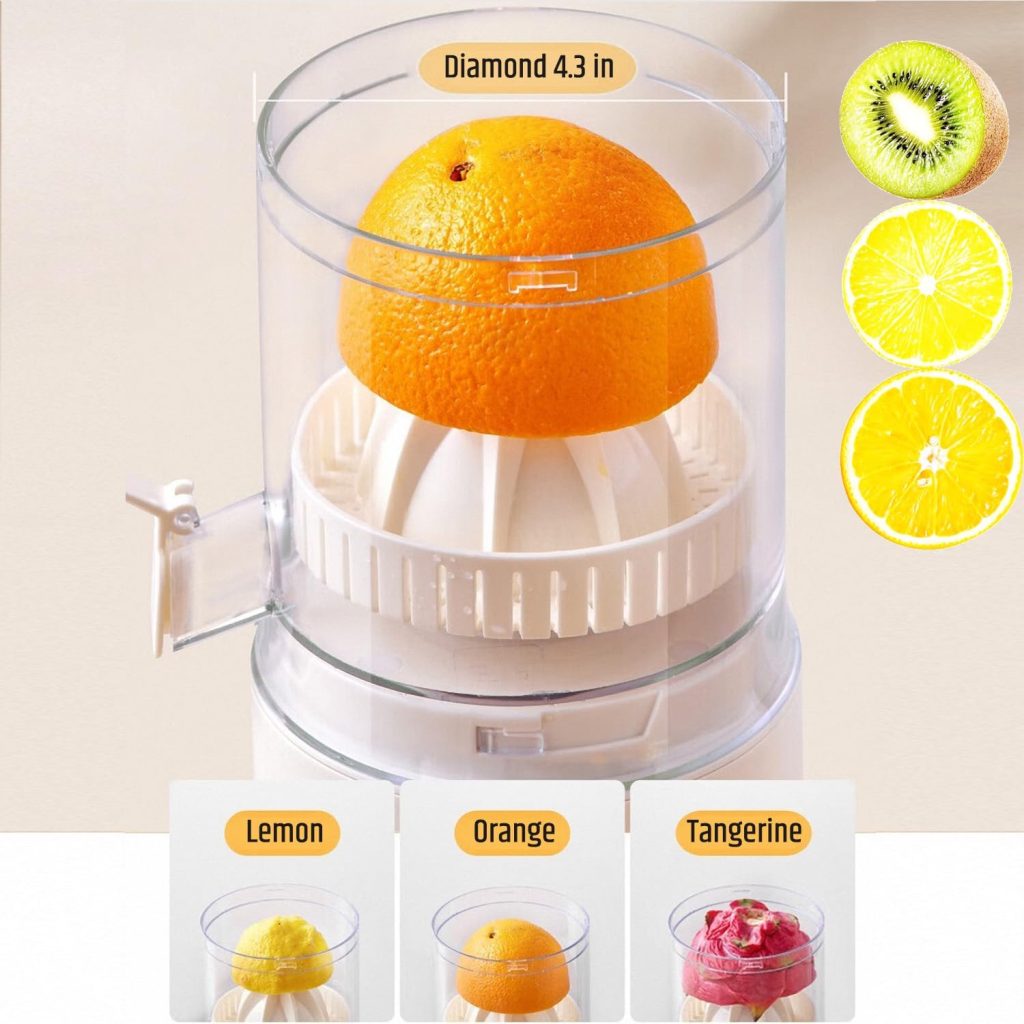 RULA Electric Lemon Citrus Orange Juicer Squeezer Portable Lime Juicer Machines Cold Pressed Small Juicer, Juicing 40 Times Per Cordless Charge USB 1500mAh Sliver