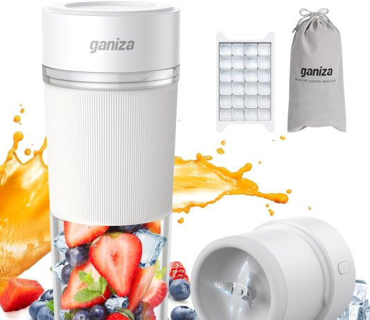 smoothie blender ganiza small blender for shakes and smoothies 3 in 1 portable blender with ice crusher blender blade 10