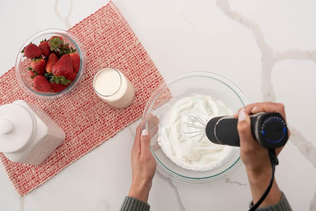Blendtec Immersion Blender - Handheld Stick Blender, Whisk, and Food Processor - Includes 3 Attachments, 20 oz BPA-Free Jar, and Storage Tray - Stainless Steel