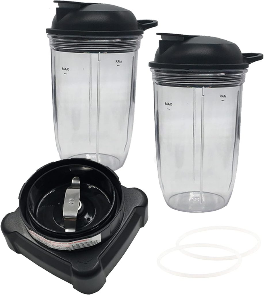 replacement parts extractor blade Shake Blades Attachment with 32oz cup and spout lid for NinjaProfessional 72oz Countertop Blender BL610 30/BL610 BRN 30/BL611C/CO610B/CO650B