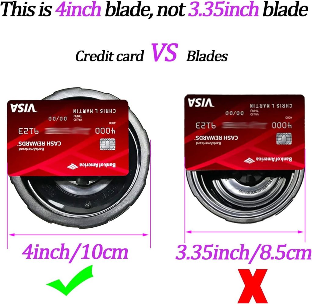 [Upgrade] 6-Fins Female Ninja Blender Blade Replacement Parts Compatible with Auto iQ Blenders. [4Inch Female Fins ONLY]