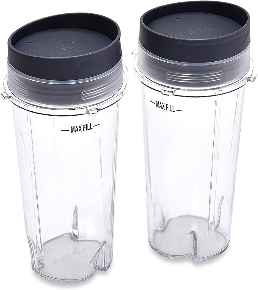 Ninja Single Serve 16-Ounce Cup Set for BL770 BL780 BL660 Professional Blender (Pack of 2)