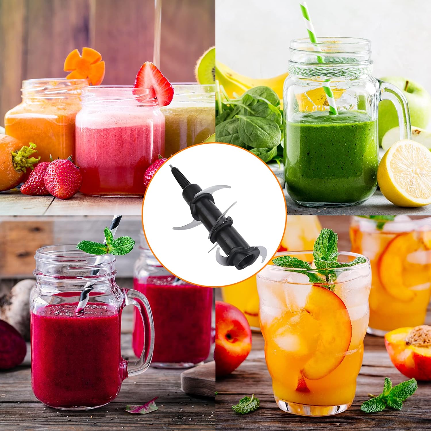 replacement ninja blender blade 6 blade ninja blender replacement parts compatible with nin ja kitchen system 1100 pitch 2
