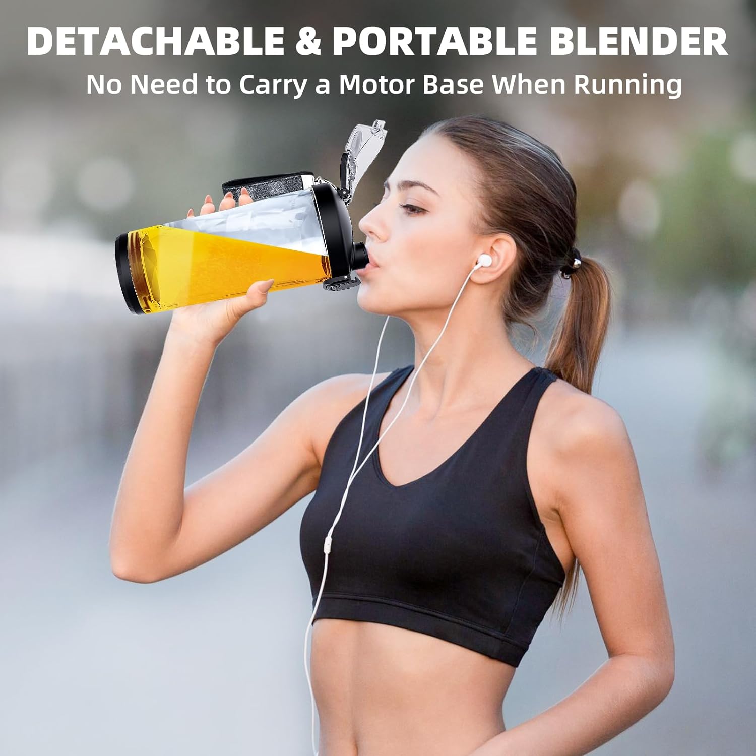 portable blender bosicte personal size blender for shakes and smoothies with 6 blades 20 oz mini blender cup with travel 2