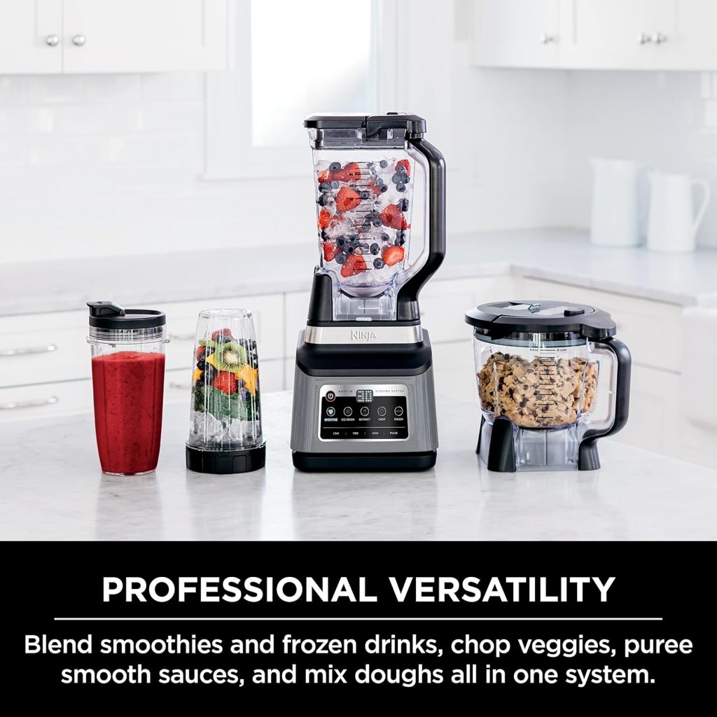 Ninja BN751 Professional Plus DUO Blender, 1400 Peak Watts, 3 Auto-IQ Programs for Smoothies, Frozen Drinks  Nutrient Extractions, 72-oz. Total Crushing Pitcher  (2) 24 oz. To-Go Cups, Black