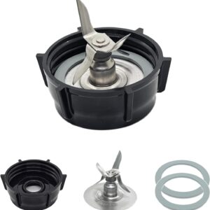 Oster Blender Replacement Parts Ice Blade with Jar Base Cap and Two Rubber O Ring Seal Gasket Kit