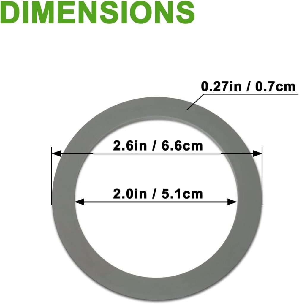 8 Pack Rubber Gaskets Replacement Seal for Oster Blender Replacement Parts Silicone O-Ring aspas para licuadora Compatible with Oster and Osterizer Blender Blade Accessories