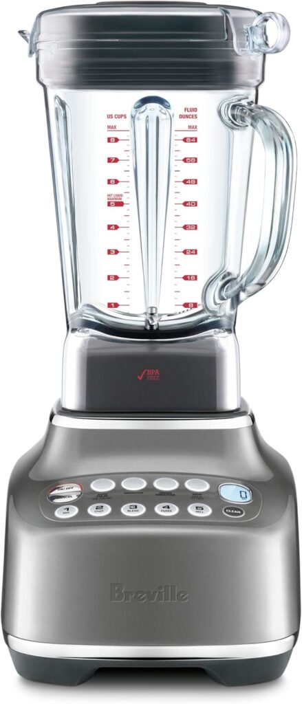 Breville BBL820SHY Q Commercial-Grade Home Blender, Smoked Hickory
