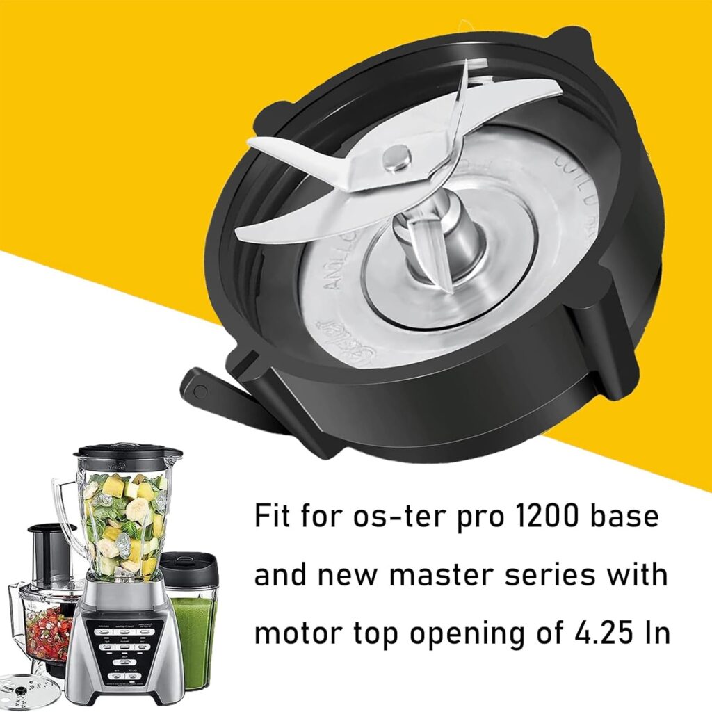 Pro 1200 Blender Blade Compatible with Oster Pro 1200 Blenders with with Jar Base Bottom and Rubber O-Ring Gasket for Oster Pro 1200 Blender Replacement Parts