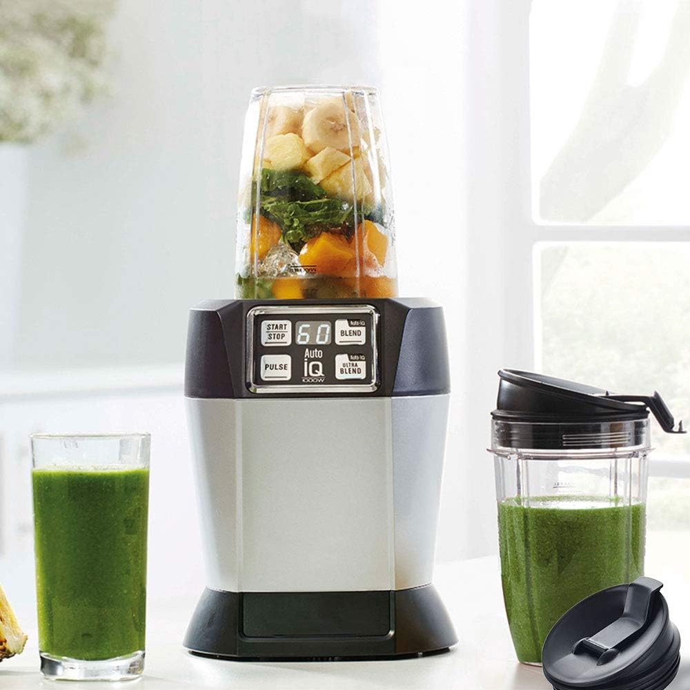 Blender Blade Fit for Ninja, Replacement Parts 6 Fin Male Blade with Rubber Gasket, Blender Accessories Compatible with Nutri Ninja Auto IQ BL620C BL660 BL740 BL780 QB3000, Only Fit 16oz Cups