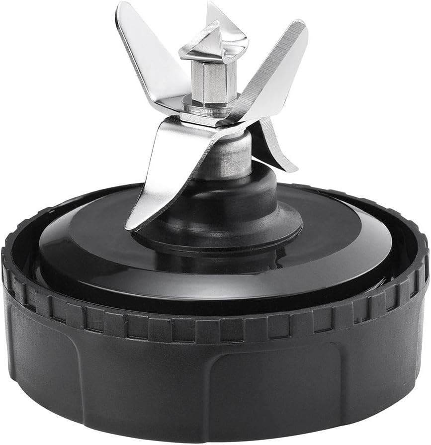 Blender Blade Fit for Ninja, Replacement Parts 6 Fin Male Blade with Rubber Gasket, Blender Accessories Compatible with Nutri Ninja Auto IQ BL620C BL660 BL740 BL780 QB3000, Only Fit 16oz Cups