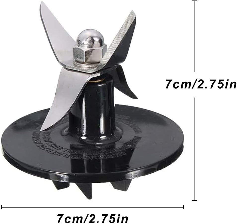 Blender Cutting Assembly, Blender Blade Replacement Parts with 1 Pieces Blender Gaskets, Compatible for Cuisinart Blenders CBT-500, SB5600, CB600,BFP-10CH