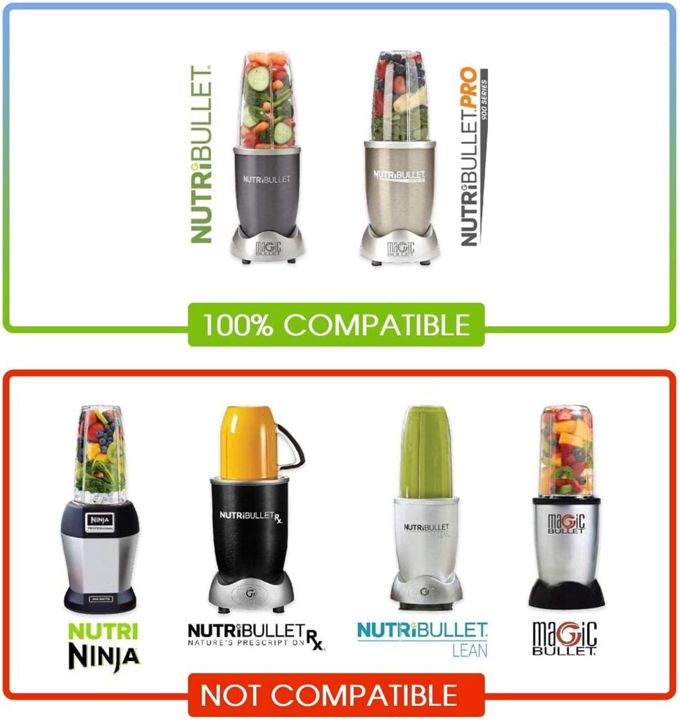Blender Replacement Parts for Nutribullet, 32oz  24oz Cups with Replacement Extractor Blade, Compatible with Nutri Bullet 600W/900W Blenders (3 PCS)
