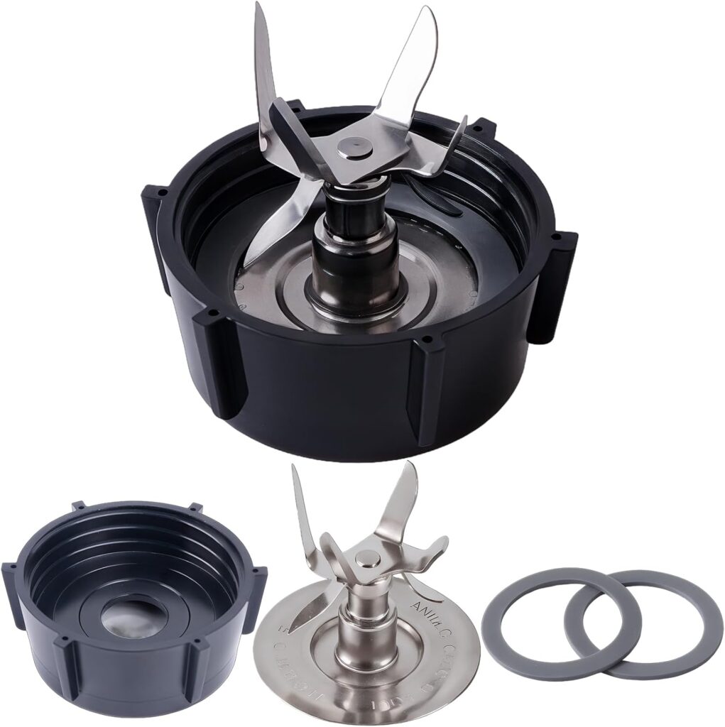 Oster Blender Replacement Parts Kit - 6-Fin Ice-Crushing Blade, Jar Base Cap, and Two Rubber O-Ring Gaskets (4-Piece Accessory Refresh Set) Oster Blender Replacement Parts Kit - 6-Fin Ice-Crushing Blade, Jar Base Cap, and Two Rubber O-Ring Gaskets (4-Piece Accessory Refresh Set)