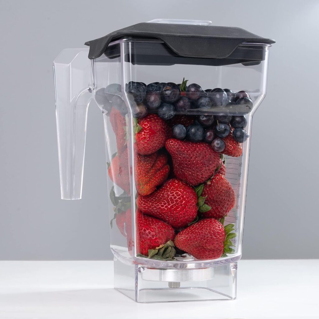 75 oz Container Pitcher for Blendtec Blenders, for Blendtec Jar Replacement, Compatible with Blendtec Blenders All Consumer Models, Includes Container, Blade  Lid