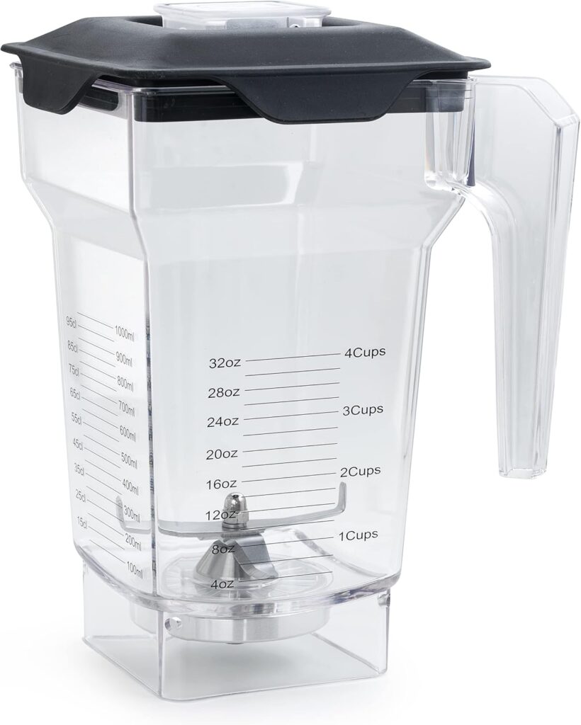 75 oz Container Pitcher for Blendtec Blenders, for Blendtec Jar Replacement, Compatible with Blendtec Blenders All Consumer Models, Includes Container, Blade  Lid