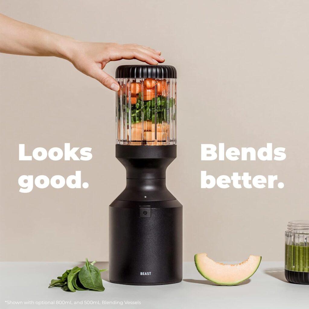 Beast Blender + Hydration System | Blend Smoothies and Shakes, Infuse Water, Premium Kitchen Countertop Design, 1000W (Pebble Grey) Beast Blender + Hydration System | Blend Smoothies and Shakes, Infuse Water, Premium Kitchen Countertop Design, 1000W (Pebble Grey)