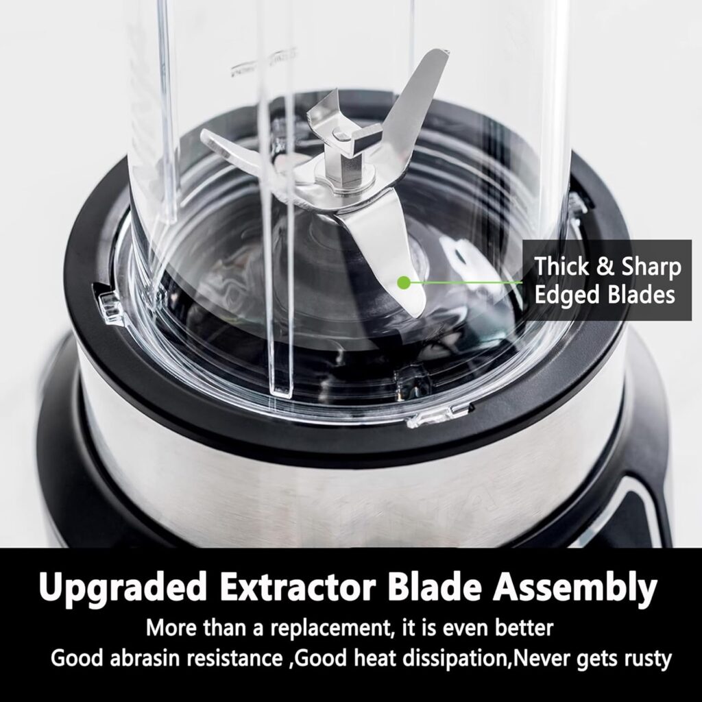 Ninja Blender Cups Replacement, Replacement 24oz Blender Cup For Ninja BL450 BL480 BL482 BL640 BL642 BL682 BN401 BN751 BN800 BN801