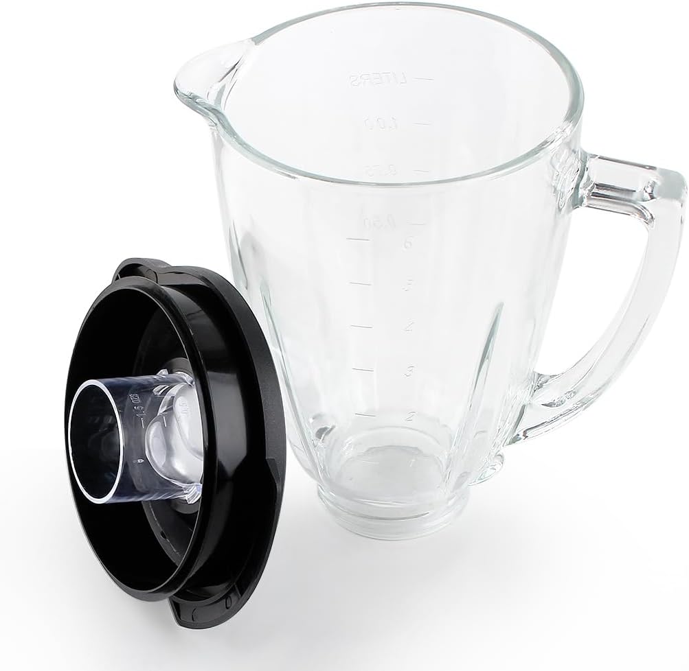 Replacement parts 6-Cup Glass Jar With Lid, Compatible with Oster Blenders