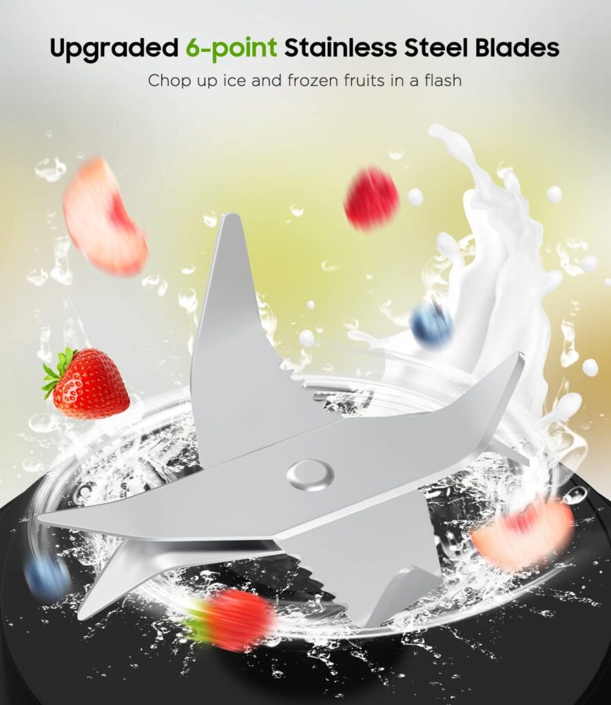 MoKo Portable Blender, 270 Watt Personal Blender for Shakes and Smoothies,21OZ Personal Blender USB Rechargeable with 6 Blades, BRA Free, Smoothie Blender for Kitchen Sports Travel and Outdoors,Black MoKo Portable Blender, 270 Watt Personal Blender for Shakes and Smoothies,21OZ Personal Blender USB Rechargeable with 6 Blades, BRA Free, Smoothie Blender for Kitchen Sports Travel and Outdoors,Black