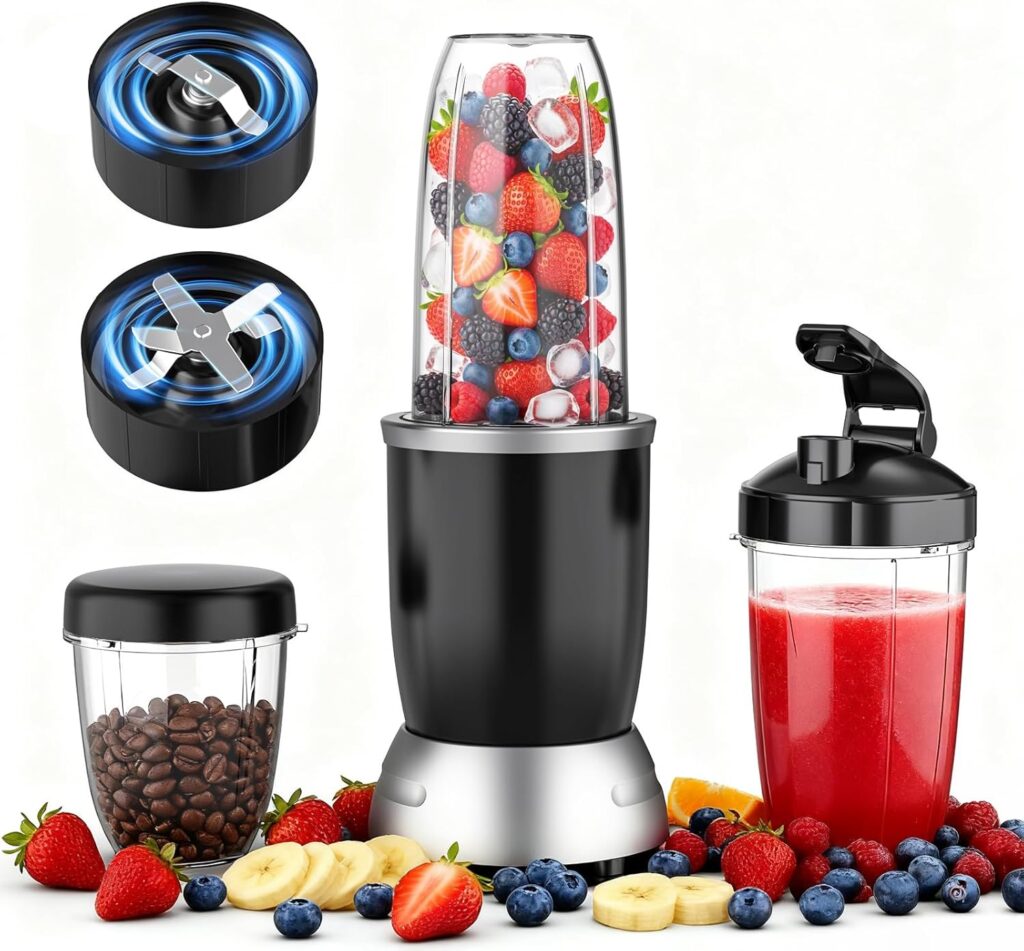 H-Duka Smoothie Blender Maker 25000RPM Personal Blender for Shakes and Smoothies with 37 32 23oz Portable Cups Countertop blenders for kitchen, Frozen Drinks, Milkshake, Juice, Ice Crushing, Nuts H-Duka Smoothie Blender Maker 25000RPM Personal Blender for Shakes and Smoothies with 37 32 23oz Portable Cups Countertop blenders for kitchen, Frozen Drinks, Milkshake, Juice, Ice Crushing, Nuts