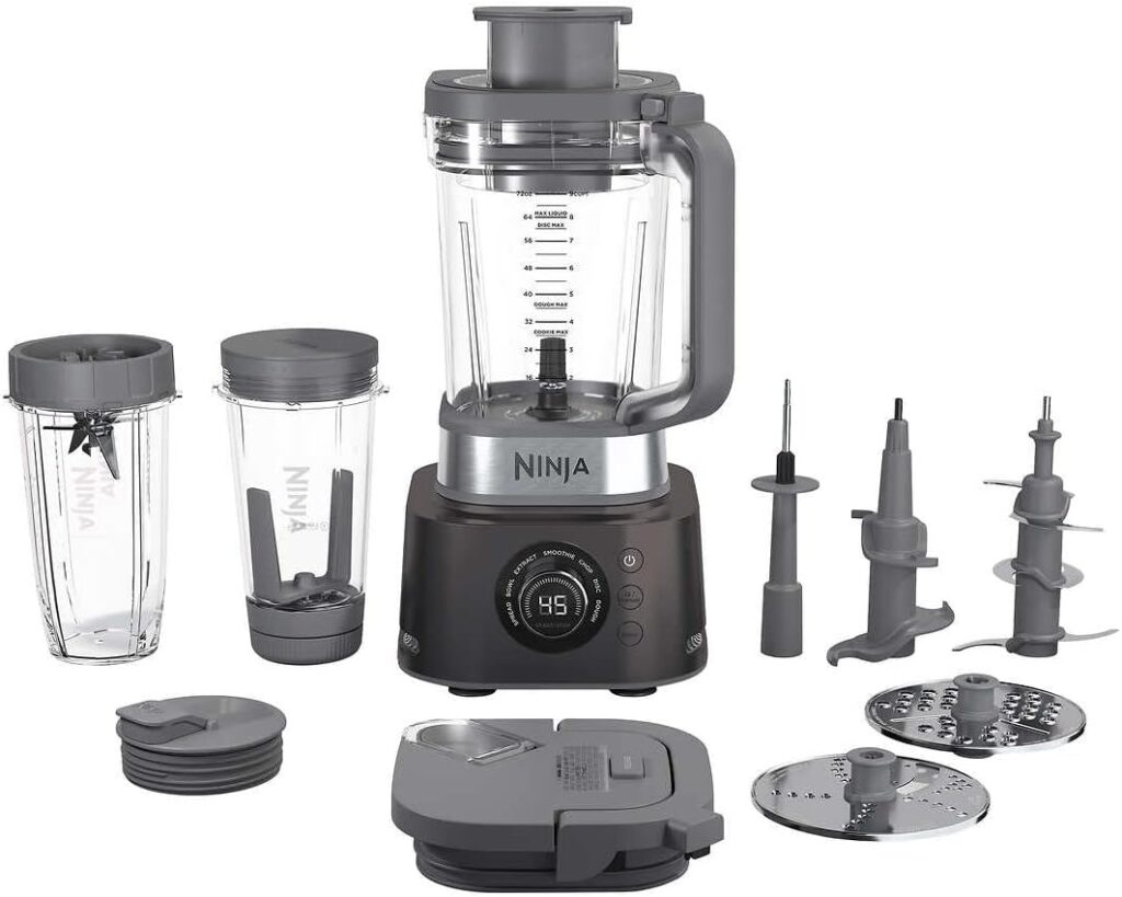 Ninja CO401B Foodi Power Blender Ultimate System with 72 oz Blending Food Processing Pitcher, XL Smoothie Bowl Maker and Nutrient Extractor* 7 Functions, Black Ninja CO401B Foodi Power Blender Ultimate System with 72 oz Blending Food Processing Pitcher, XL Smoothie Bowl Maker and Nutrient Extractor* 7 Functions, Black
