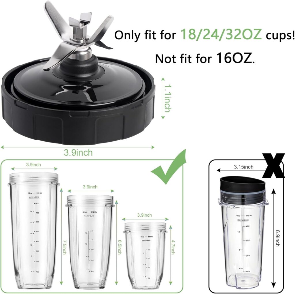 7 Fins Ninja Replacement Parts Blender, Replacement Extractor Blade Parts Fits Nutri Ninja Auto iQ BL482 BL487 BL487A BL488W BL492W BL640 NN100A NN101 NN102 BL2012 BL642W BL680A, BL681A BL682QT BL685 7 Fins Ninja Replacement Parts Blender, Replacement Extractor Blade Parts Fits Nutri Ninja Auto iQ BL482 BL487 BL487A BL488W BL492W BL640 NN100A NN101 NN102 BL2012 BL642W BL680A, BL681A BL682QT BL685