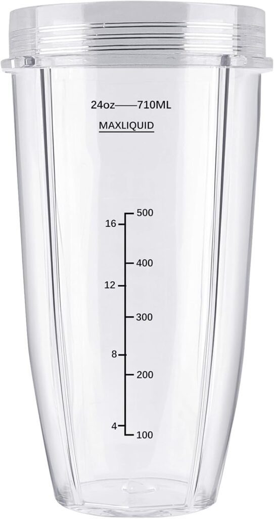 Blender Replacement Parts for Ninja, 24oz Cup with Extractor Blade, for Nutri Ninja Auto iQ BN801 BL480 BL640 BL642 NN100 BL2012 (2 Pack) Blender Replacement Parts for Ninja, 24oz Cup with Extractor Blade, for Nutri Ninja Auto iQ BN801 BL480 BL640 BL642 NN100 BL2012 (2 Pack)