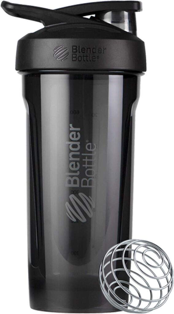 BlenderBottle Strada Tritan Shaker Bottle with Locking Lid, 28-Ounce, Black BlenderBottle Strada Tritan Shaker Bottle with Locking Lid, 28-Ounce, Black