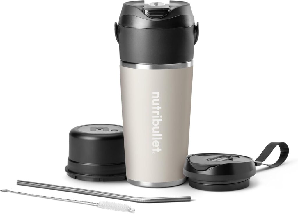 nutribullet Flip Portable Blender with Insulated Cup, Cordless, Black, NBPB50350AK nutribullet Flip Portable Blender with Insulated Cup, Cordless, Black, NBPB50350AK