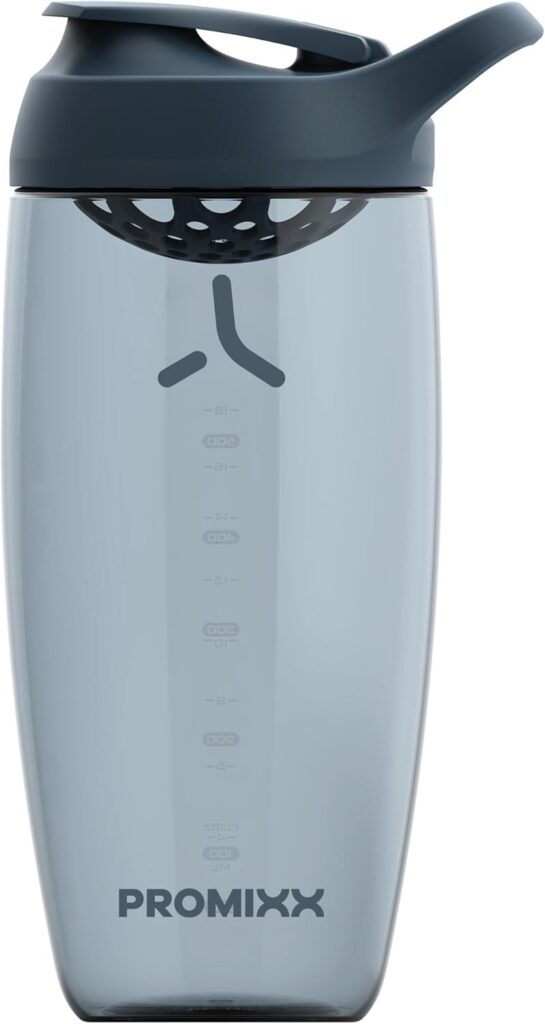 Promixx Pursuit Protein Shaker Bottle (24 oz) – Silent No-Ball Mixer, Leak-Proof Lid, BPA/BPS Phthalate-Free ECOZEN – Easy-Clean Shaker Cup for Protein Shakes, Pre Post-Workout Smoothies Promixx Pursuit Protein Shaker Bottle (24 oz) – Silent No-Ball Mixer, Leak-Proof Lid, BPA/BPS Phthalate-Free ECOZEN – Easy-Clean Shaker Cup for Protein Shakes, Pre Post-Workout Smoothies